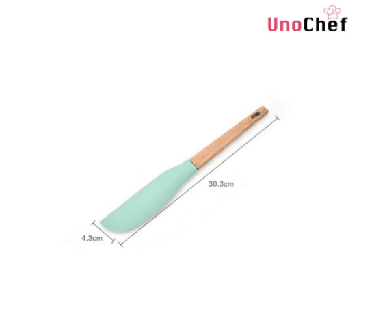【Silicone Spatula / Brush with wood Handle】