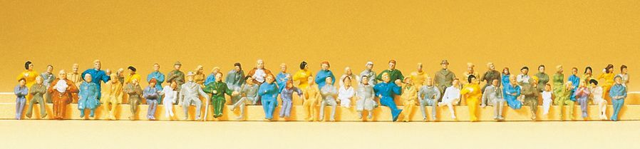 Preiser 79250 N規 乘客 坐姿 60人