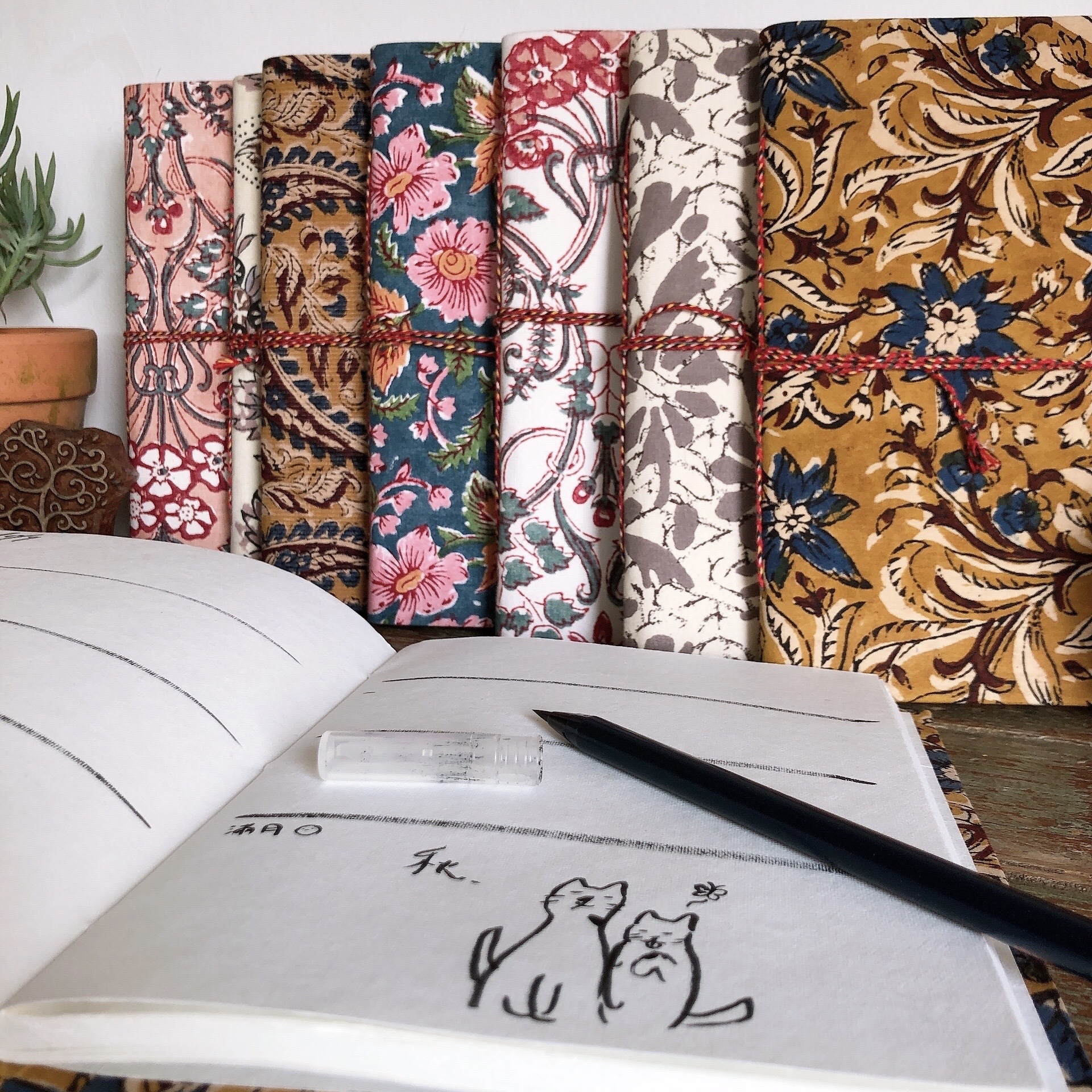 印度復古手工環保筆記本