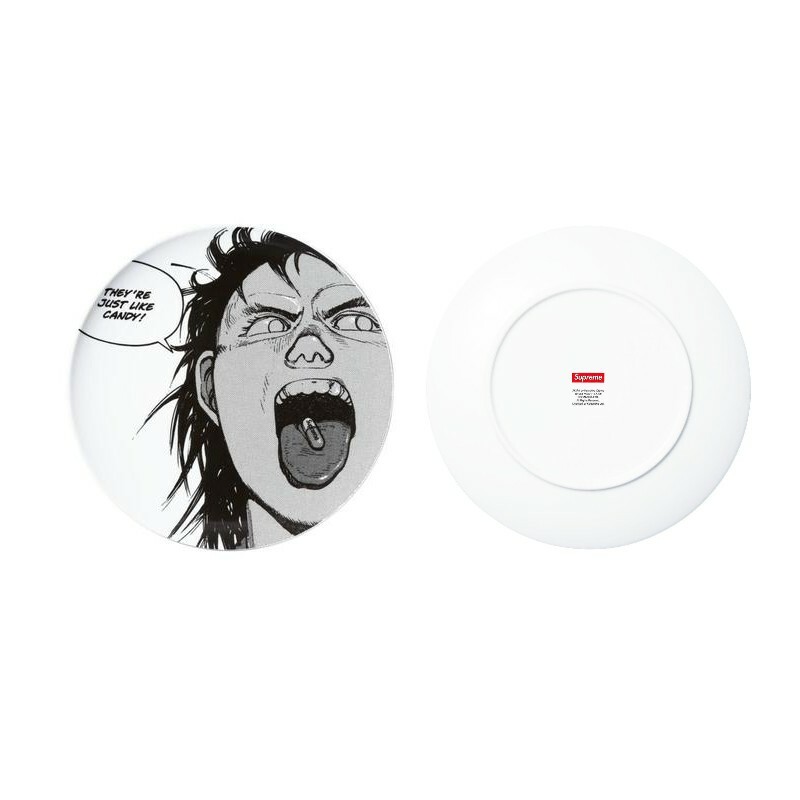 -(C024)-SUPREME X 《AKIRA》PILL CERAMIC PLATE 藥丸 漫畫 陶瓷 圓盤 (FW17)
