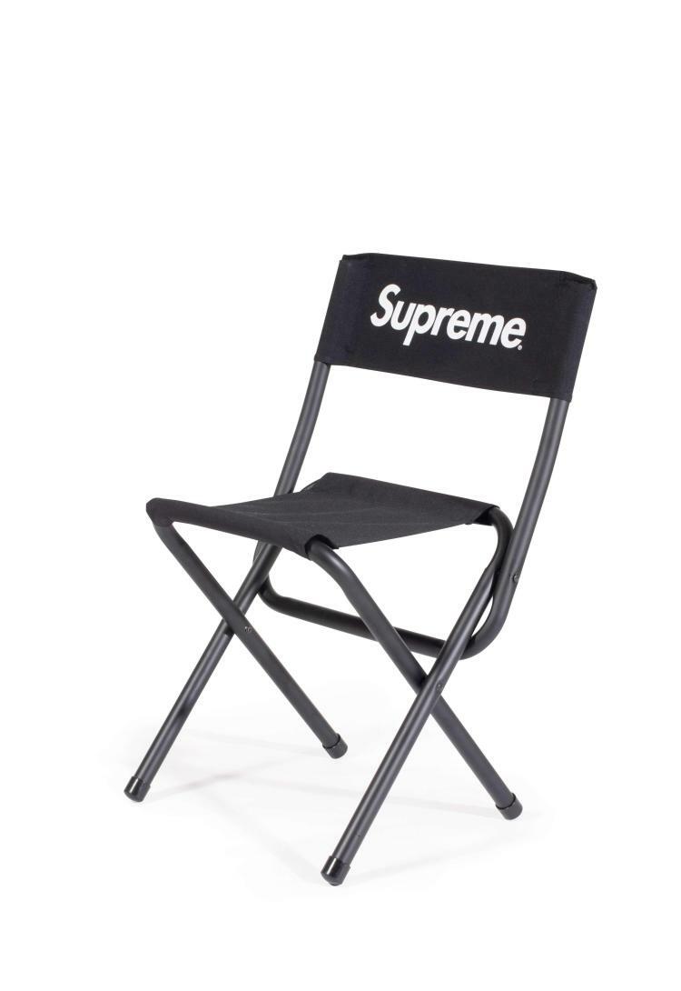 SUPREME X COLEMAN FOLDING CHAIR 帆布摺疊椅 黑白(SS15)