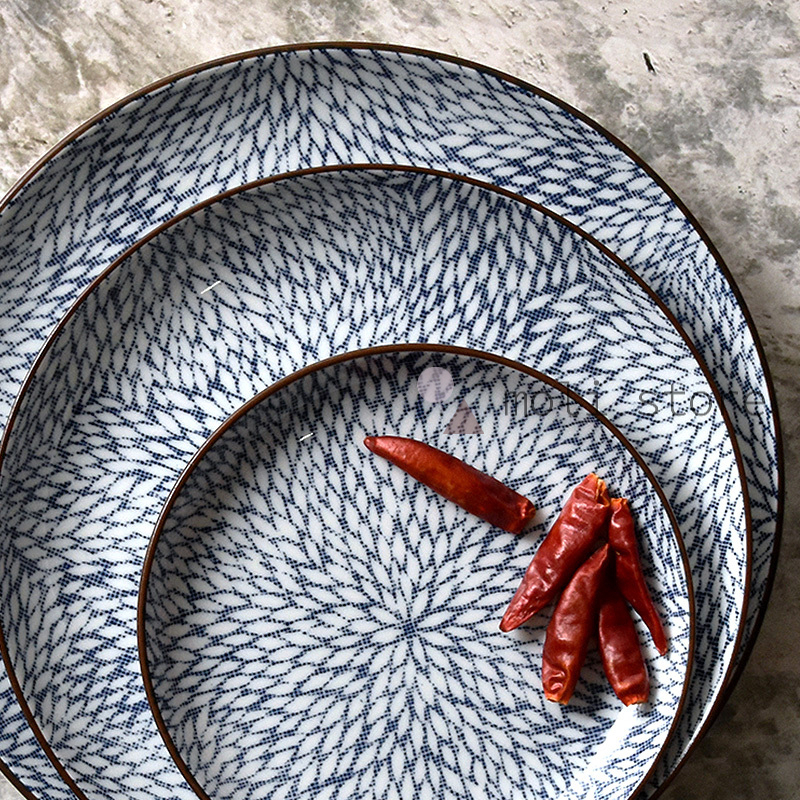 Minoware 18cm Plate Chrysanthemum｜Showa Ceramics