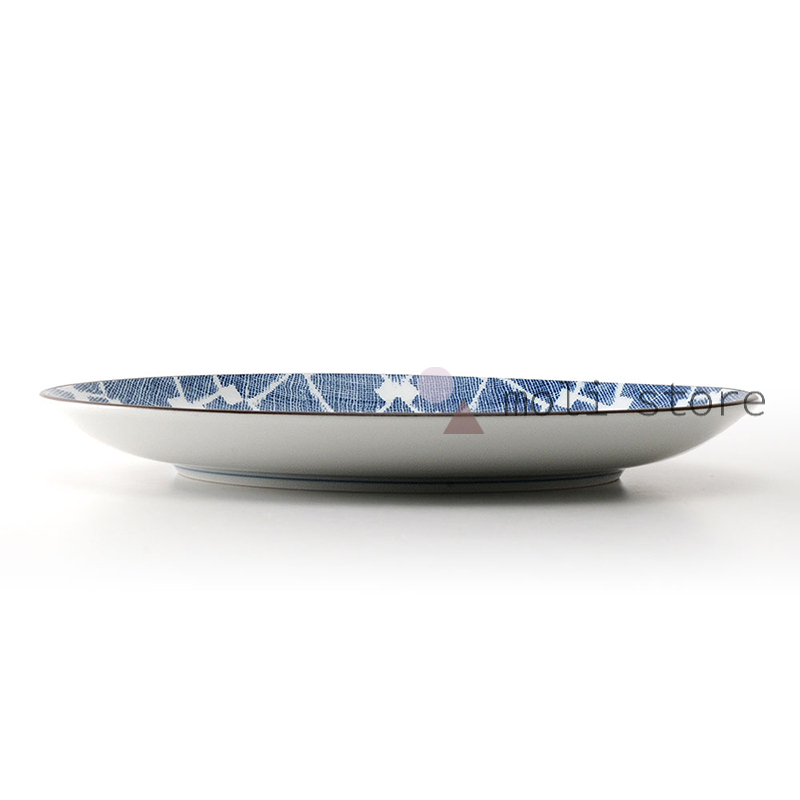 Mino Ware 25cm Plate Diamond Pattern｜Showa Ceramics