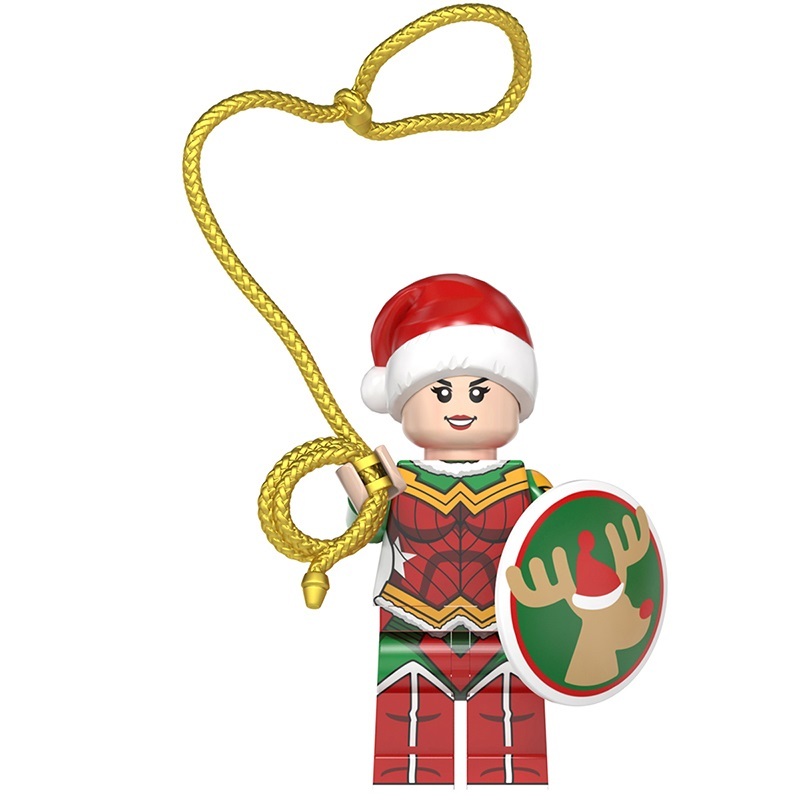 Christmas Wonder Woman Custom Marvel DC SuperHeroes Minifigures Minifigs Fit Lego WM2078