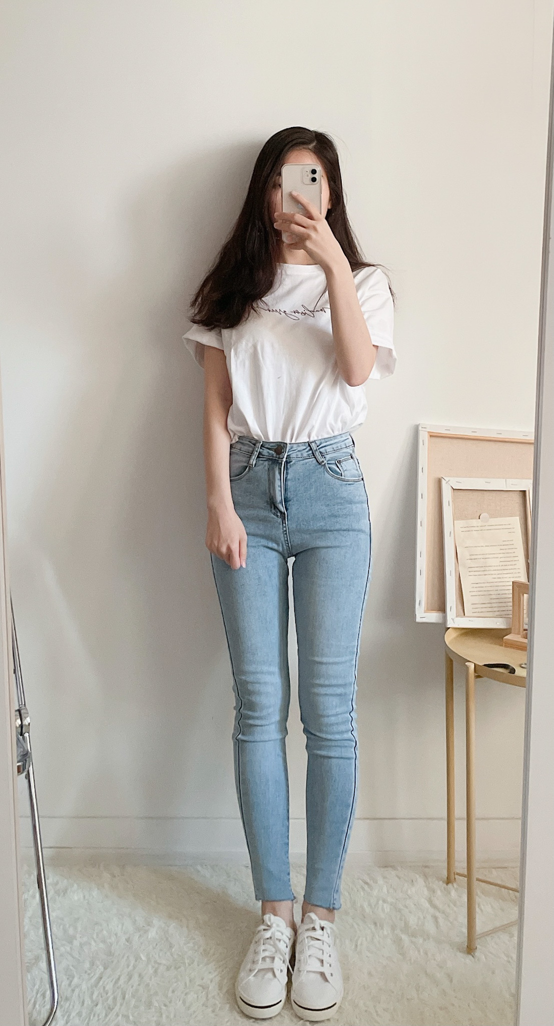 現貨🚚好評不斷✨👍🏻韓版九分高腰牛仔長褲💕共3色❤️