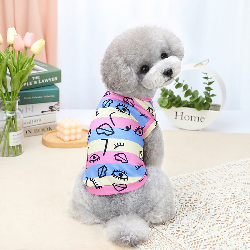 英伦涂鸦条纹T-SHIRT