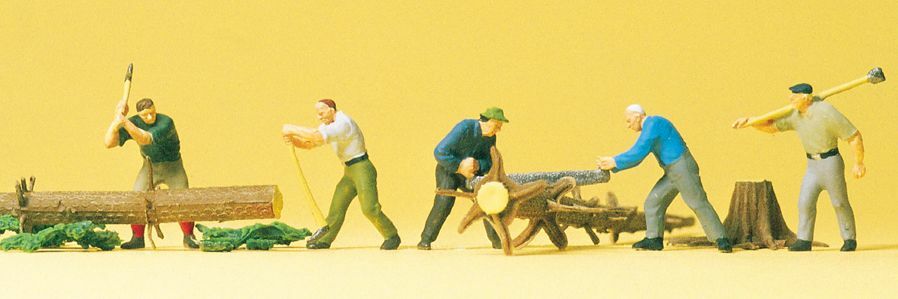 Preiser 10495 HO scale, Lumberjacks Logs