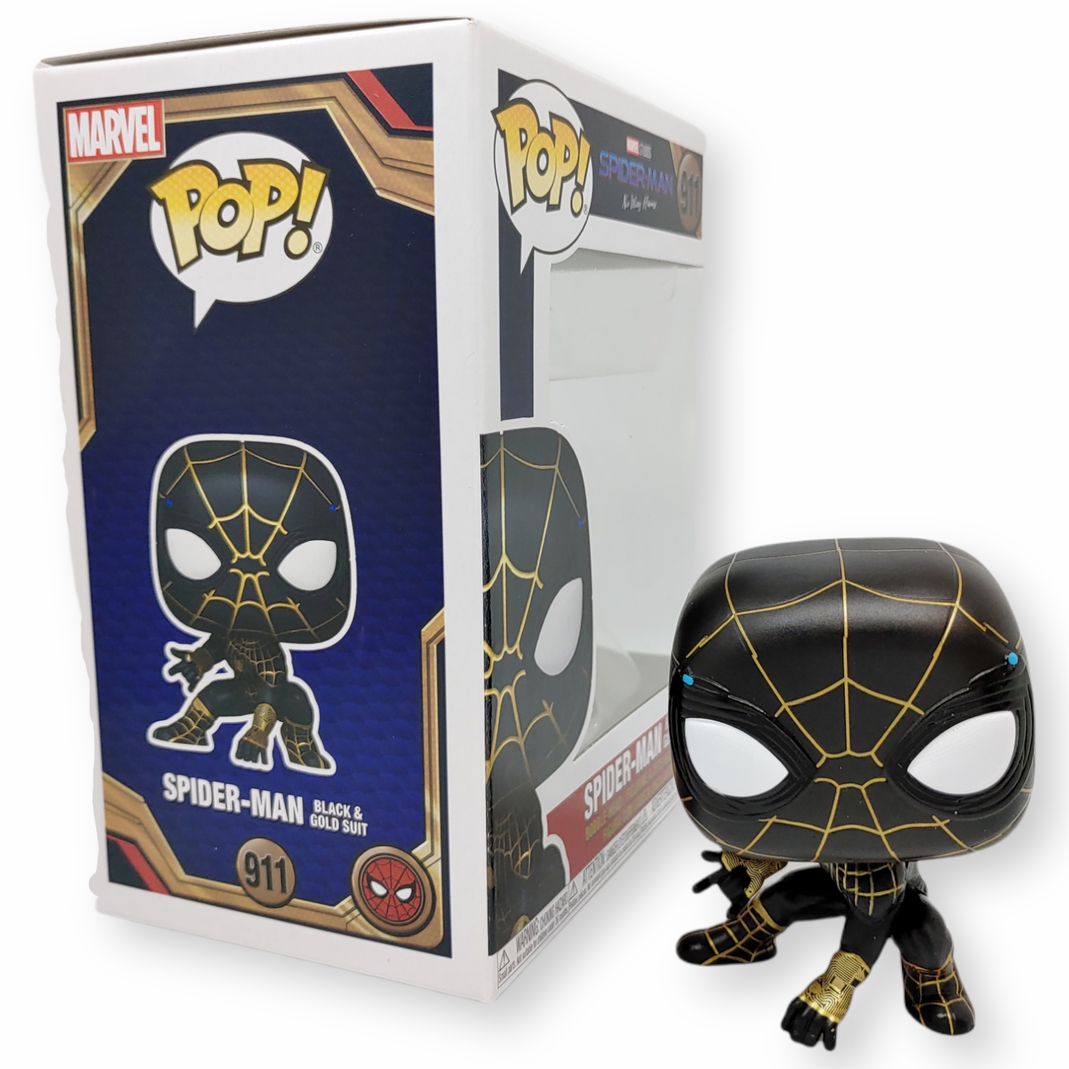 FUNKO POP<蜘蛛俠-不戰無歸>蜘蛛俠(黑金套裝)-NO.911