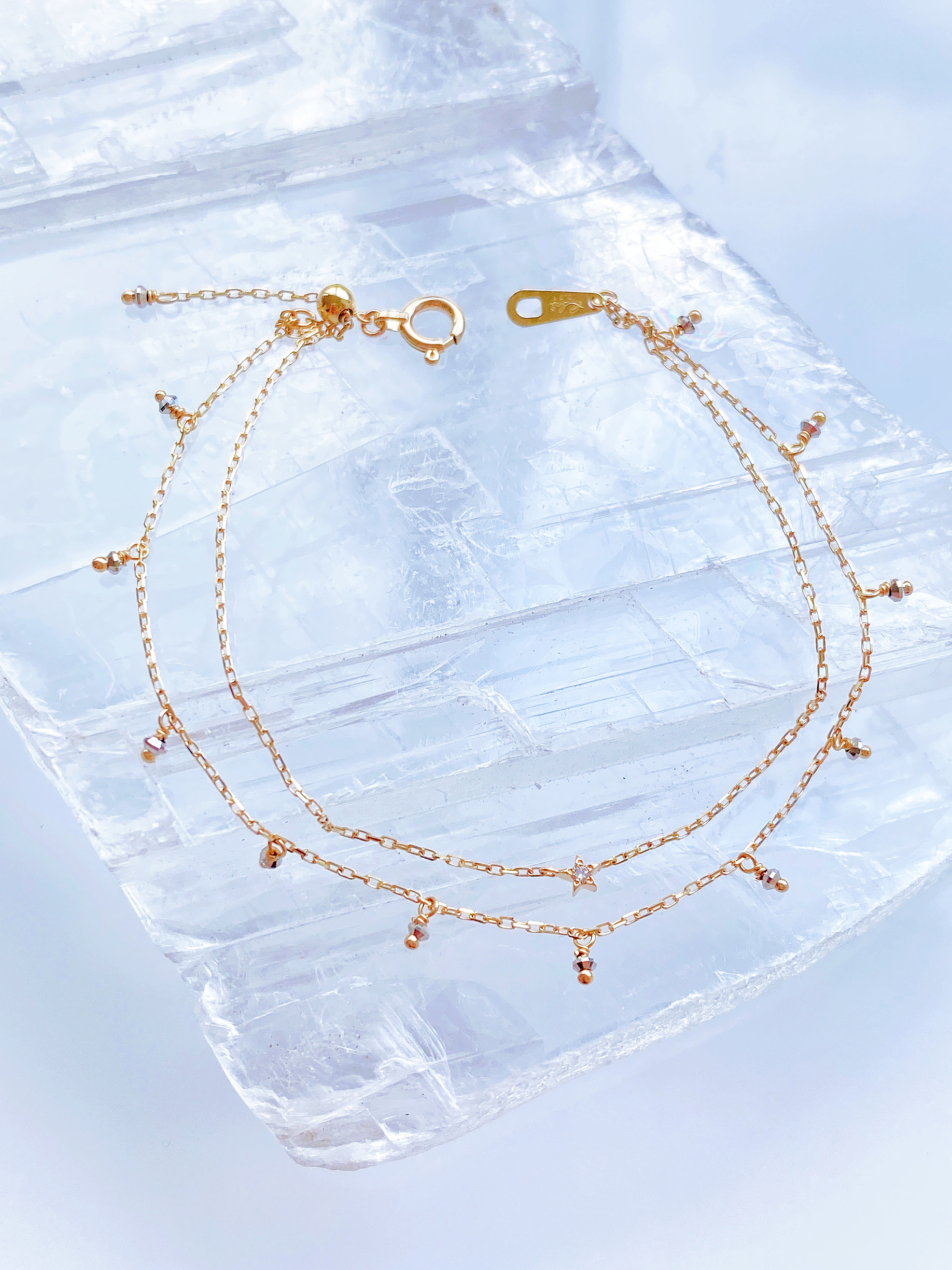 拼色星星雙鍊手鍊