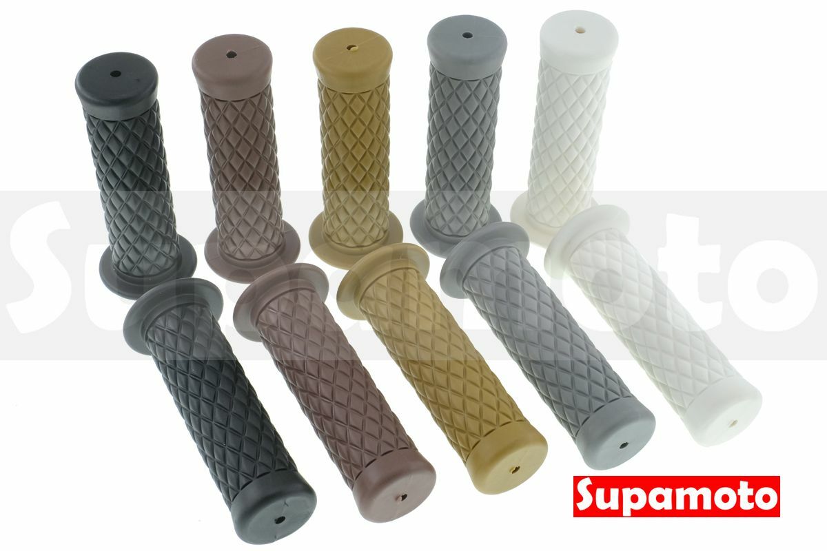 -Supamoto- 握把套 R 菱格 通用 復古 改裝 握把 把套 手把 咖啡色 黑色 菱形 白色 CB350