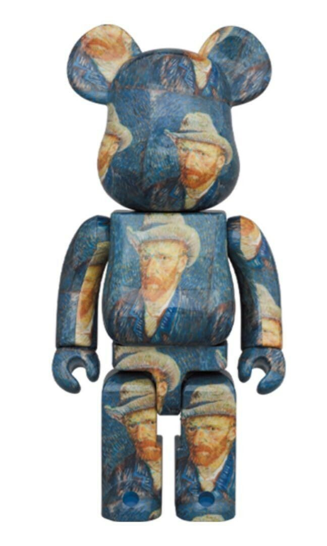 Bearbrick 1000% - Van Gogh Museum Self-Portrait with Grey Felt Hat