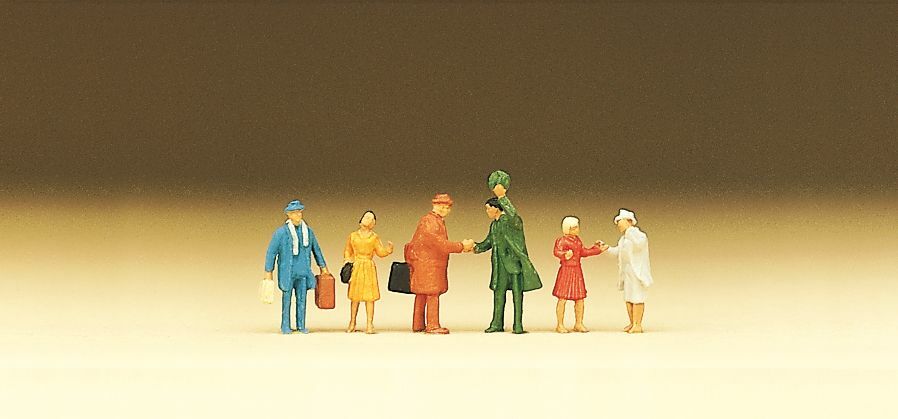 Preiser 79028 N規 passengers greet 乘客初次見面場景