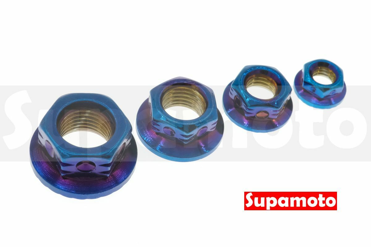 -Supamoto- 彩鈦 螺帽 螺母 M12 M10 M8 M6 燒鈦 鍍鈦 白鐵 不銹鋼 內六角 六角 外六角