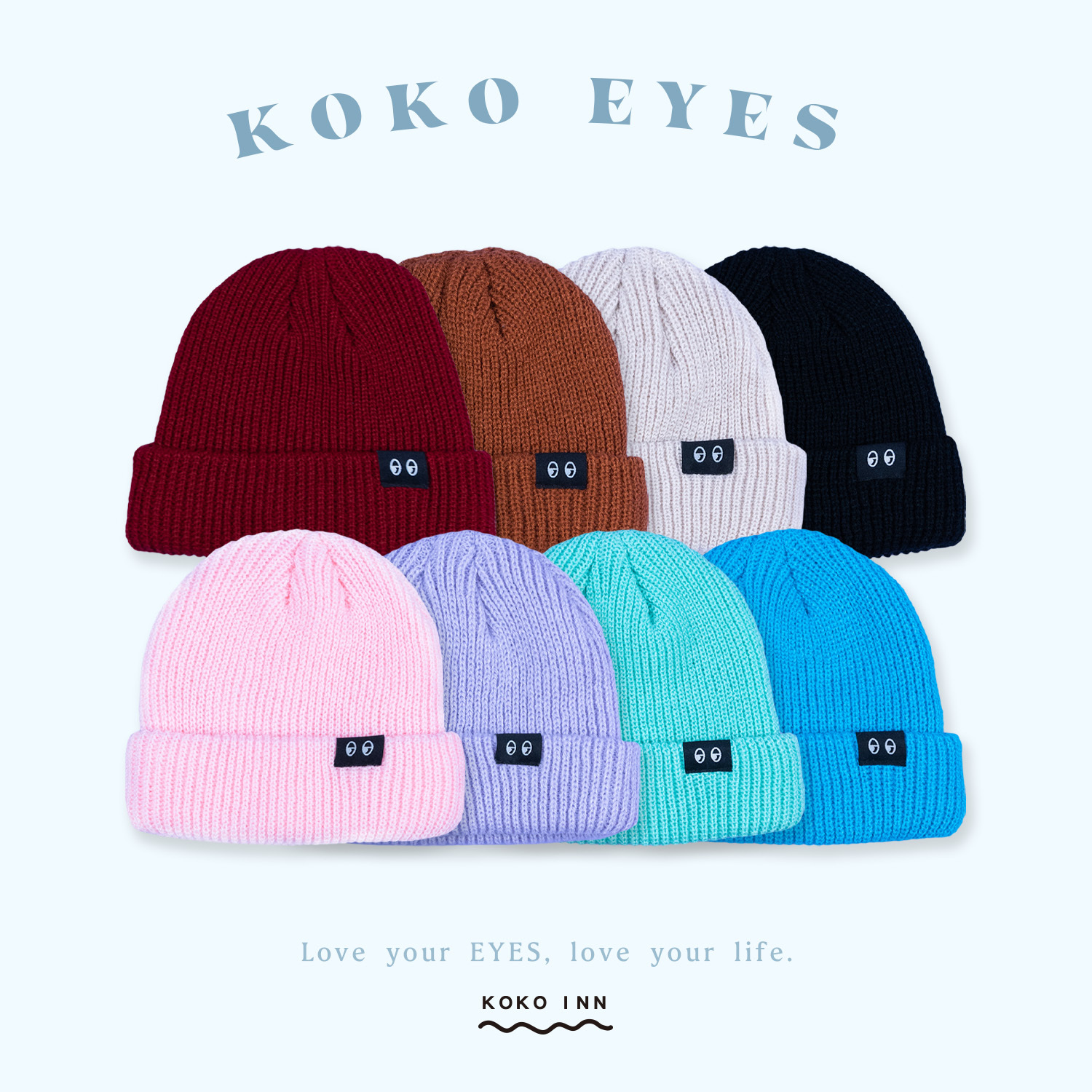 KOKO EYES 短版毛帽