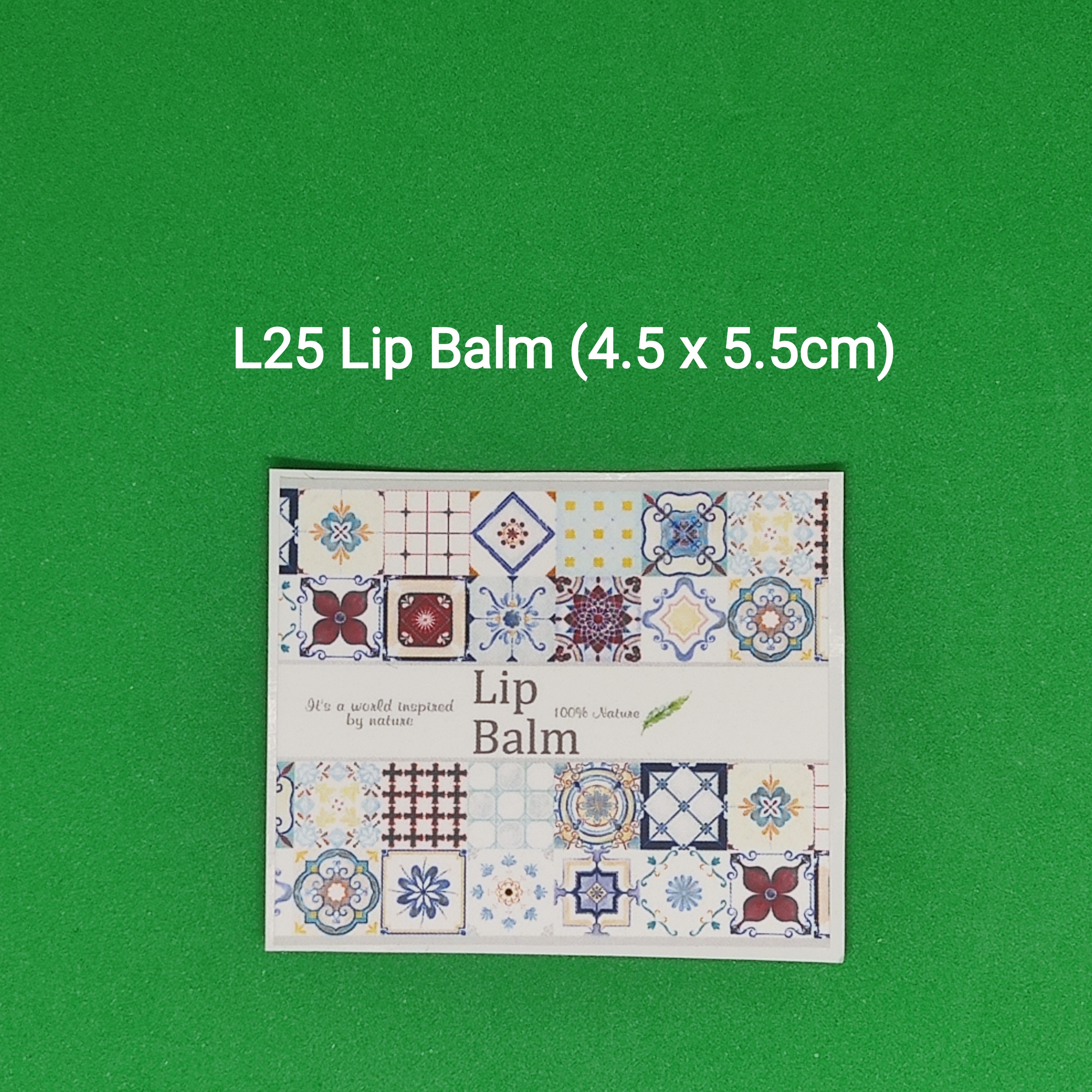 【L25】Lip Balm 潤唇膏 (4.5 x 5.5cm)【一包十貼】