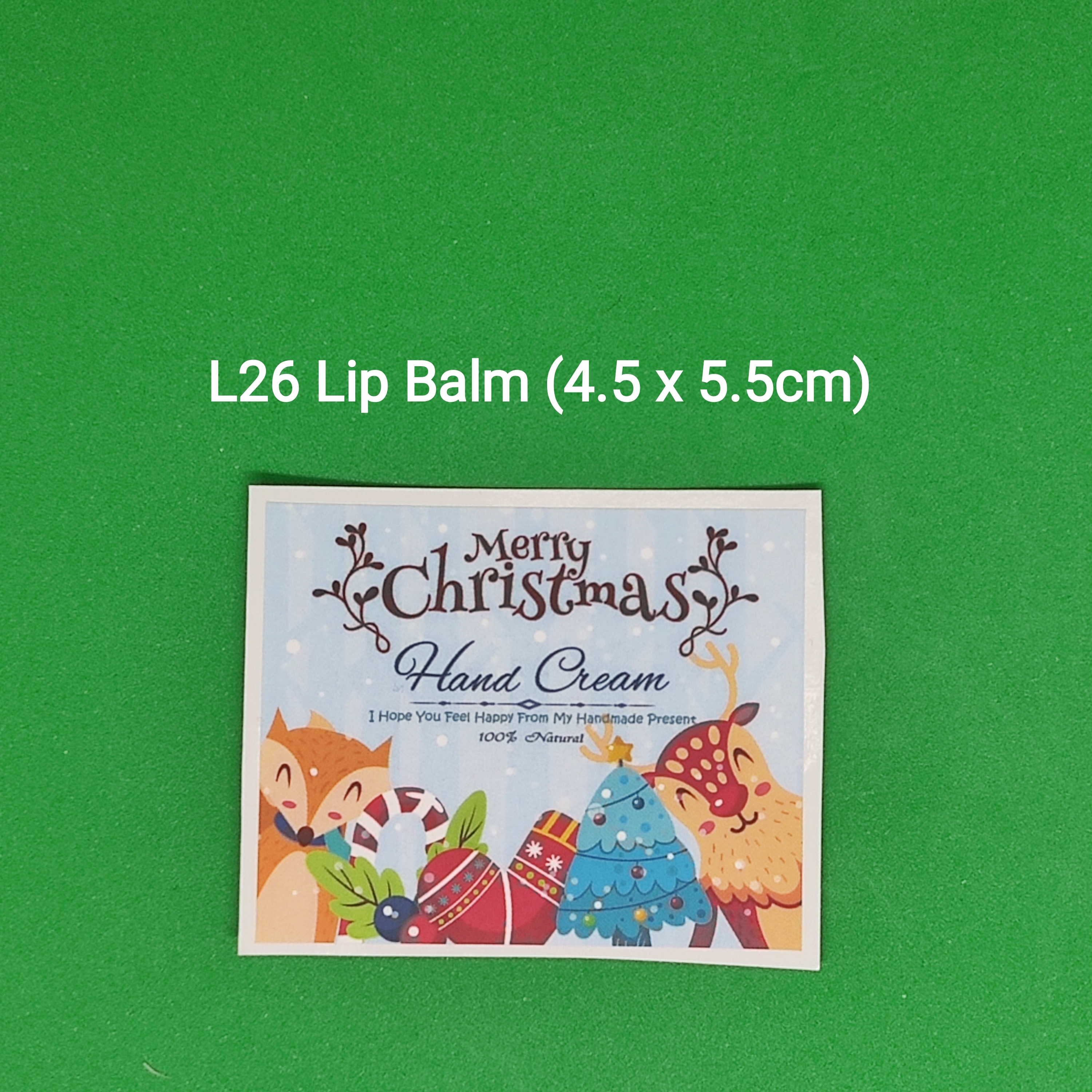 【L26】Lip Balm 潤唇膏 (4.5 x 5.5cm)【一包十貼】