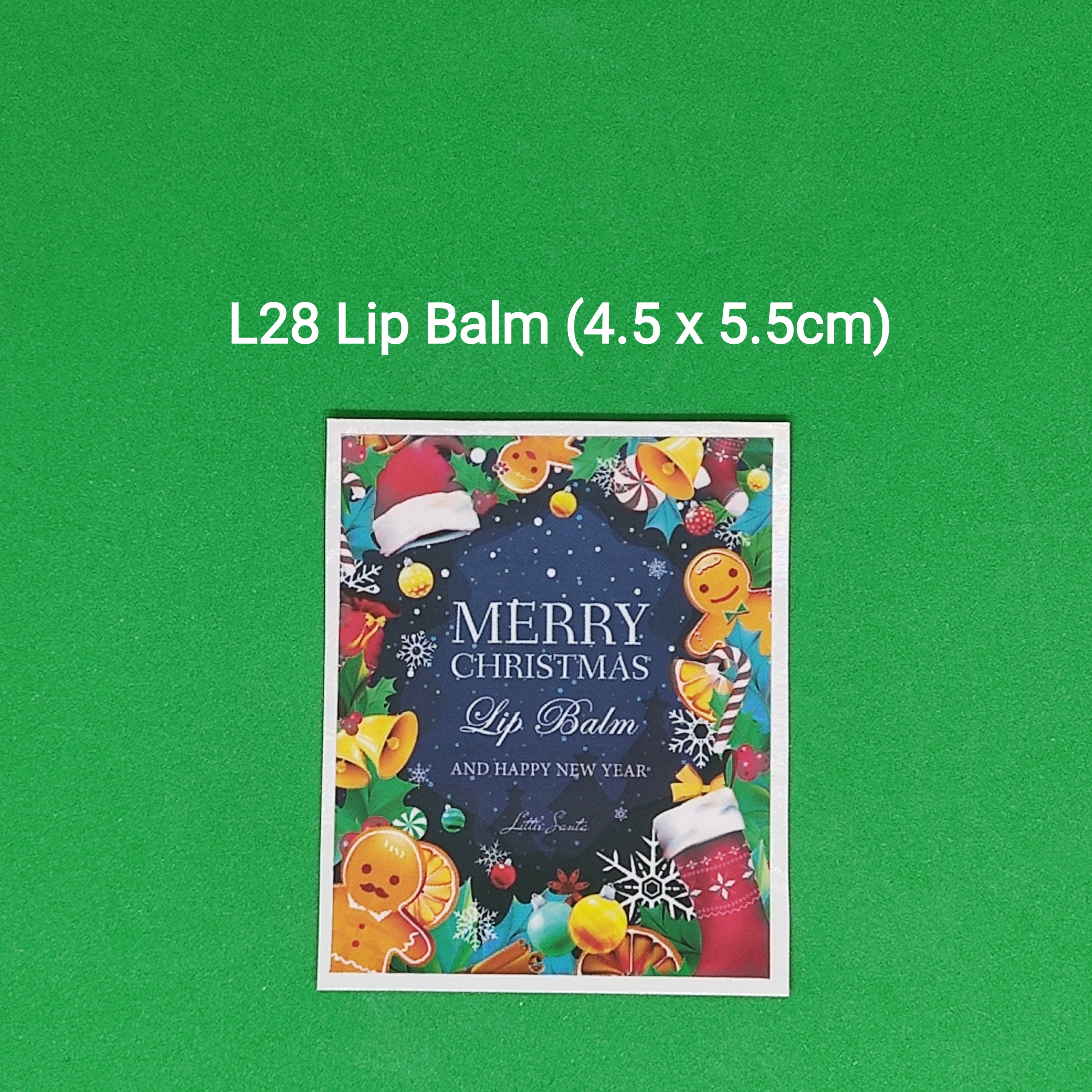 【L28】Lip Balm 潤唇膏 (4.5 x 5.5cm)【一包十貼】