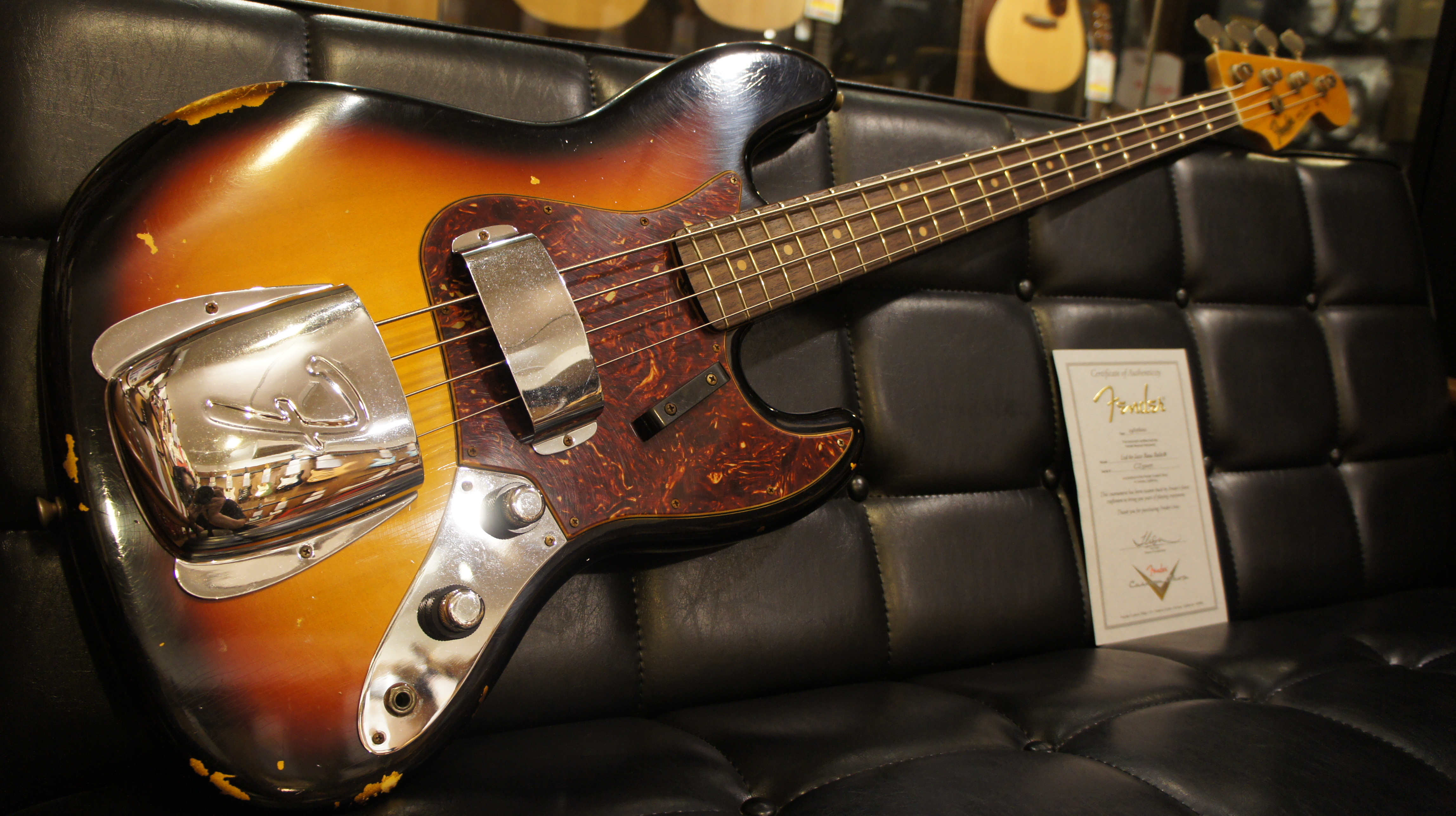 ベース Fender c/s 60 jazzbass heavy relic Platinum Fender Custom Shop 1960 Jazz Bass Guitar Heavy