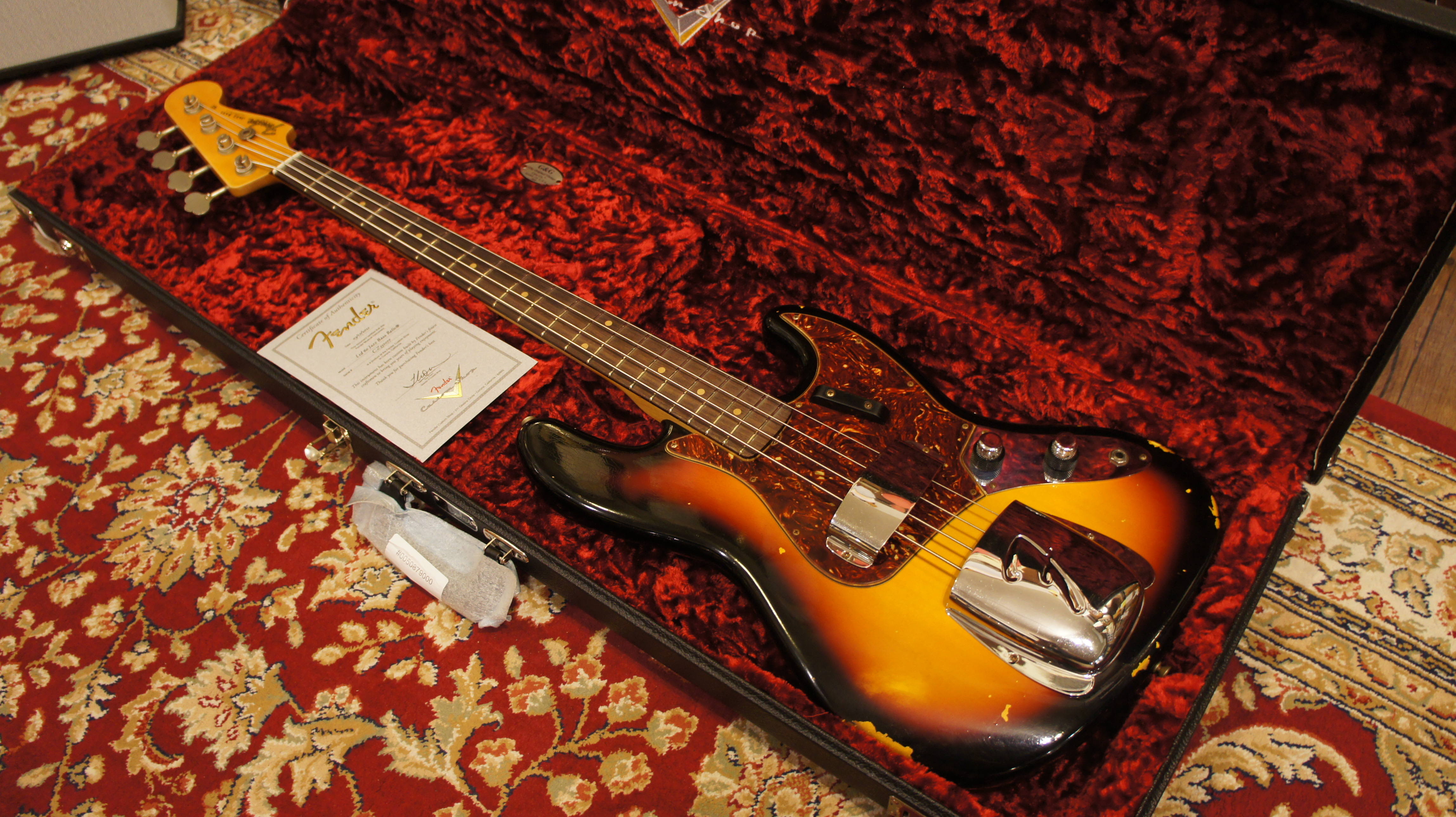 ベース Fender c/s 60 jazzbass heavy relic Fender Custom Shop 1960 Jazz Bass Guitar Heavy Relic 3-Color