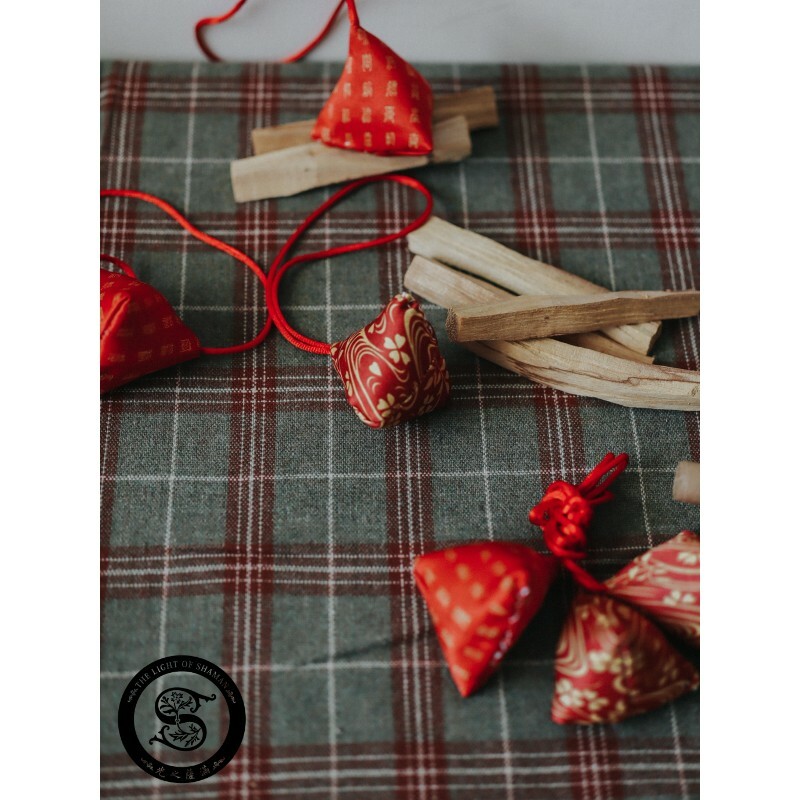 真正秘魯進口老木 印加聖木招財避邪聖品 正宗秘魯進口印加聖木香包 手工縫製-光之薩滿