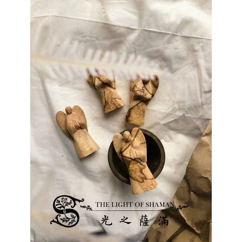 印加聖木天使 秘魯聖木 手工雕刻 palo santo angle-光之薩滿