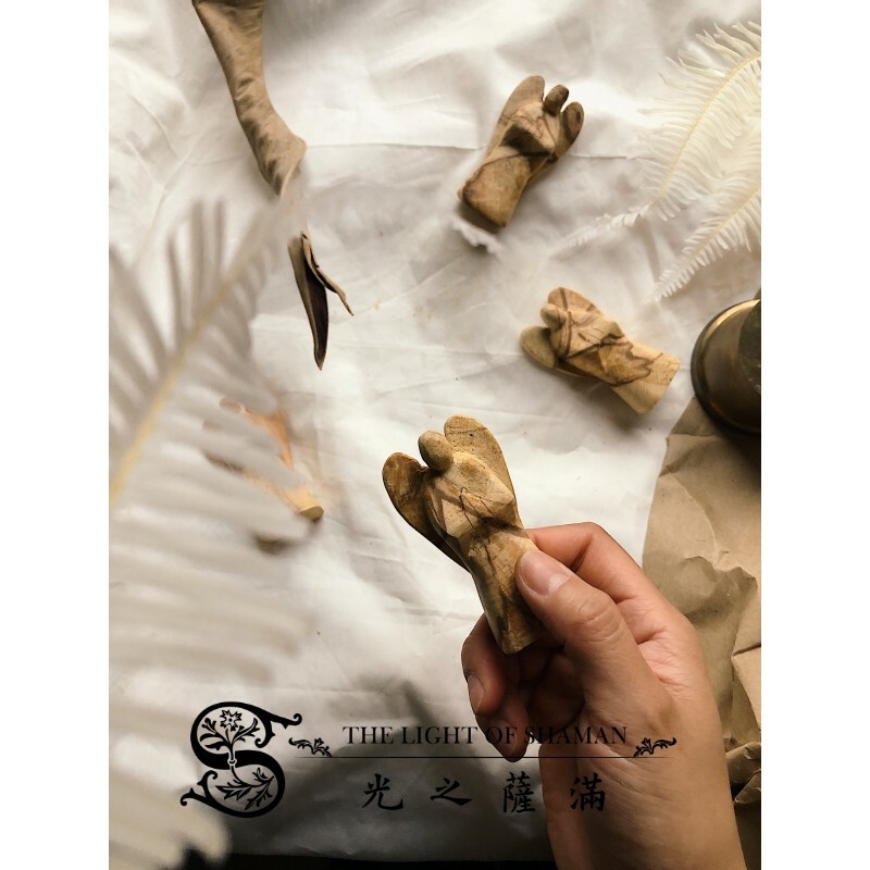 印加聖木天使 秘魯聖木 手工雕刻 palo santo angle-光之薩滿