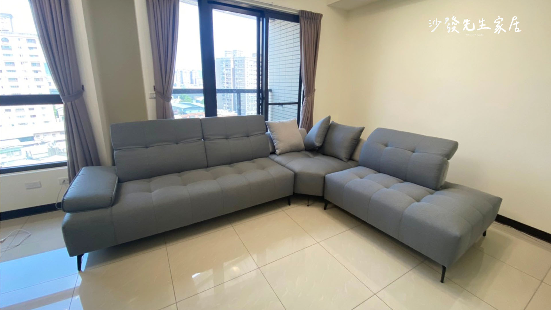 家庭成員較多，希望能容納多人的大型沙發