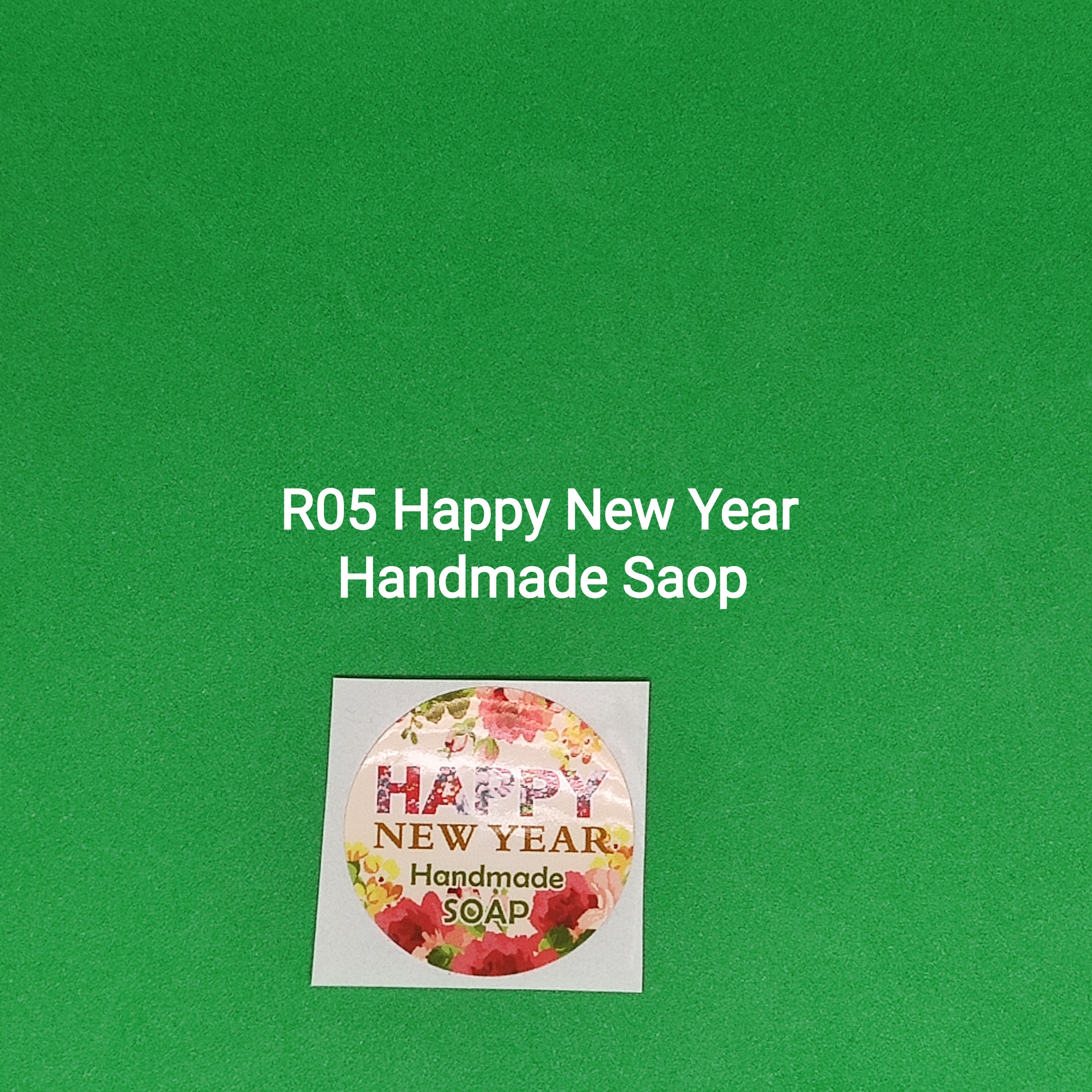 【R05】Happy New Year Handmade Soap (直徑 3cm)【一包十貼】