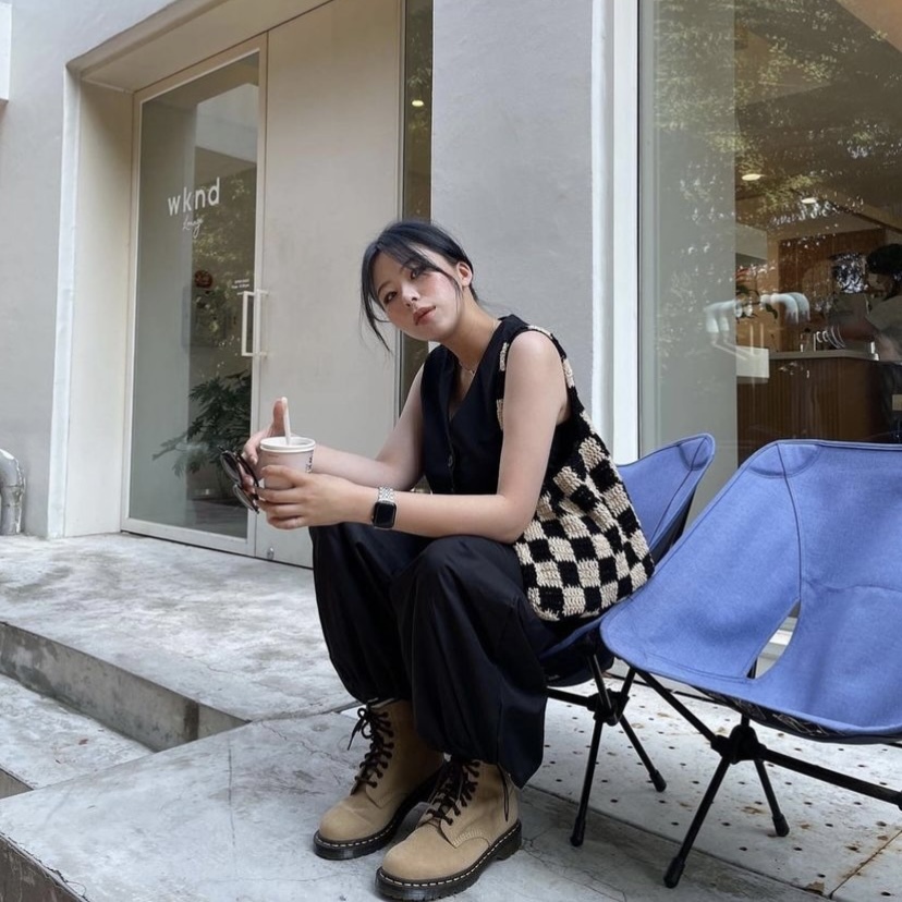 <韓國代購> SLOWSLOWLY CHECK BAG