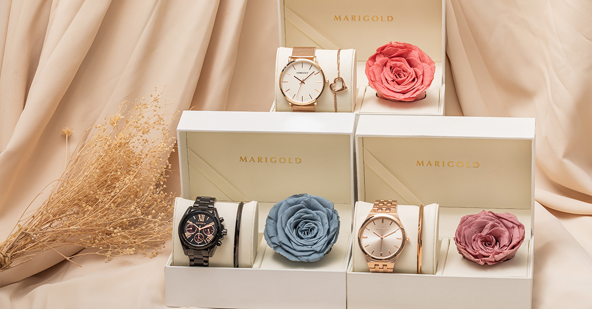 永生玫瑰手錶1+1禮盒