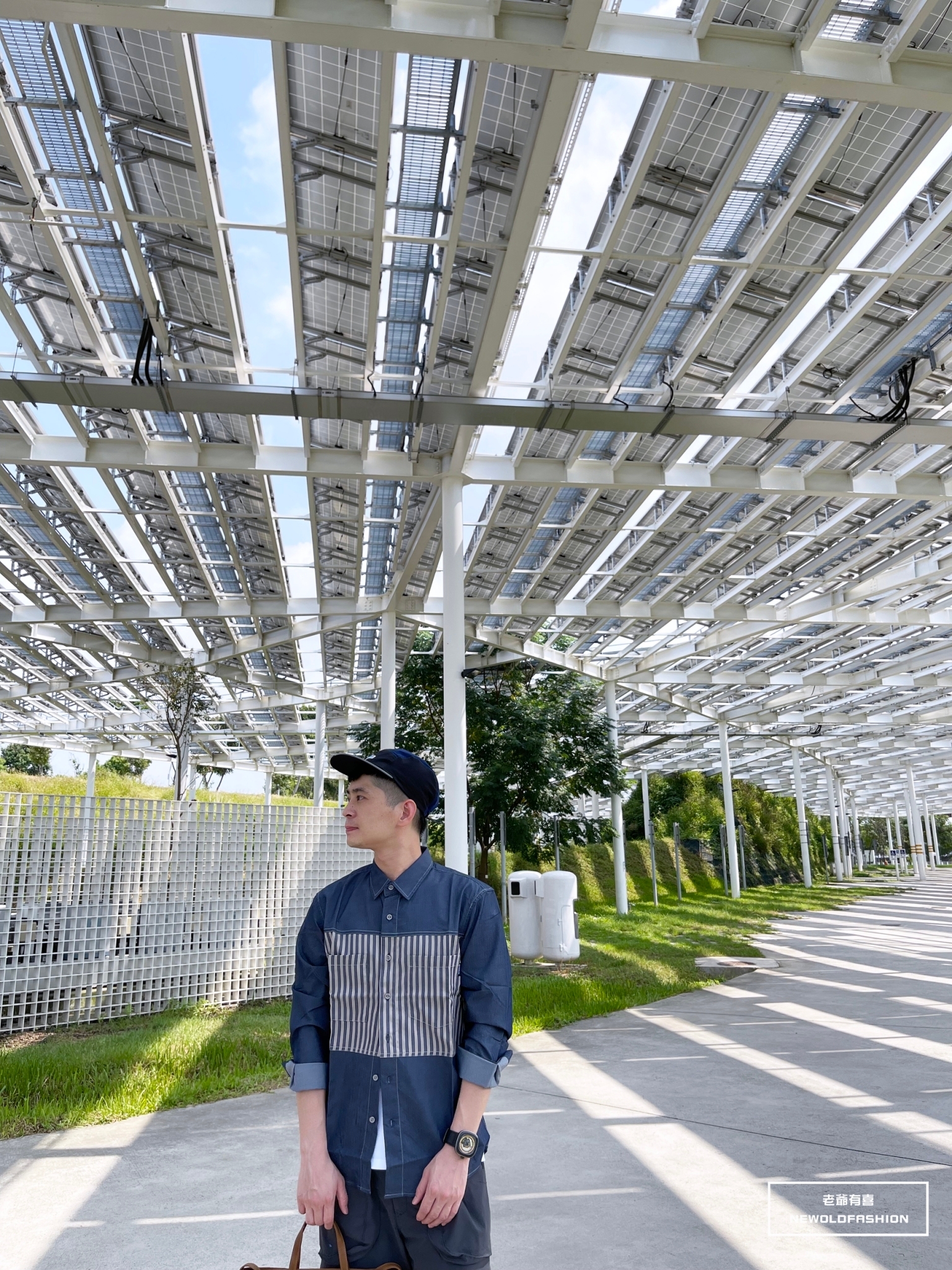 『新品上市』重磅撞色直條拼接襯衫(NOF21092117)-藍