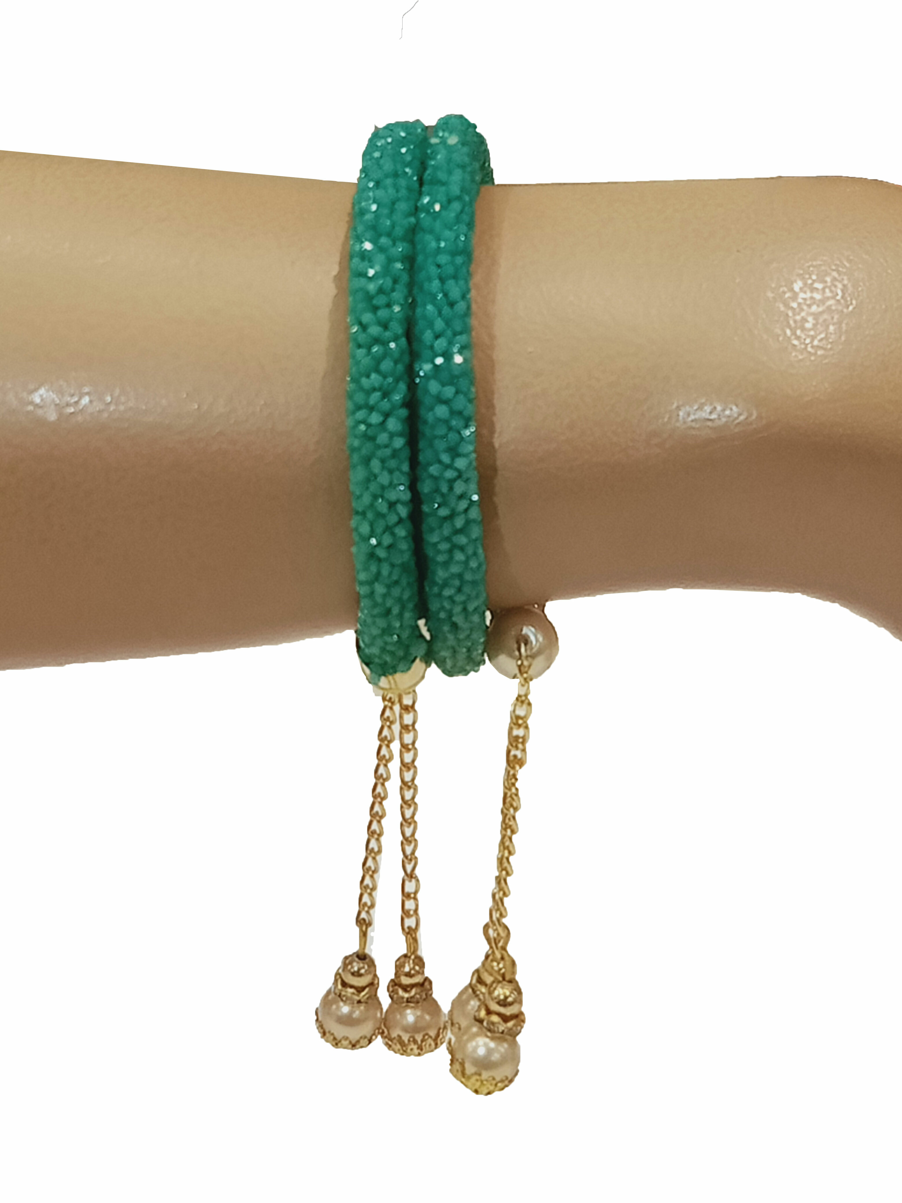 Women Multicolour Bangle Stretchable Fits From kids to Adult MK122