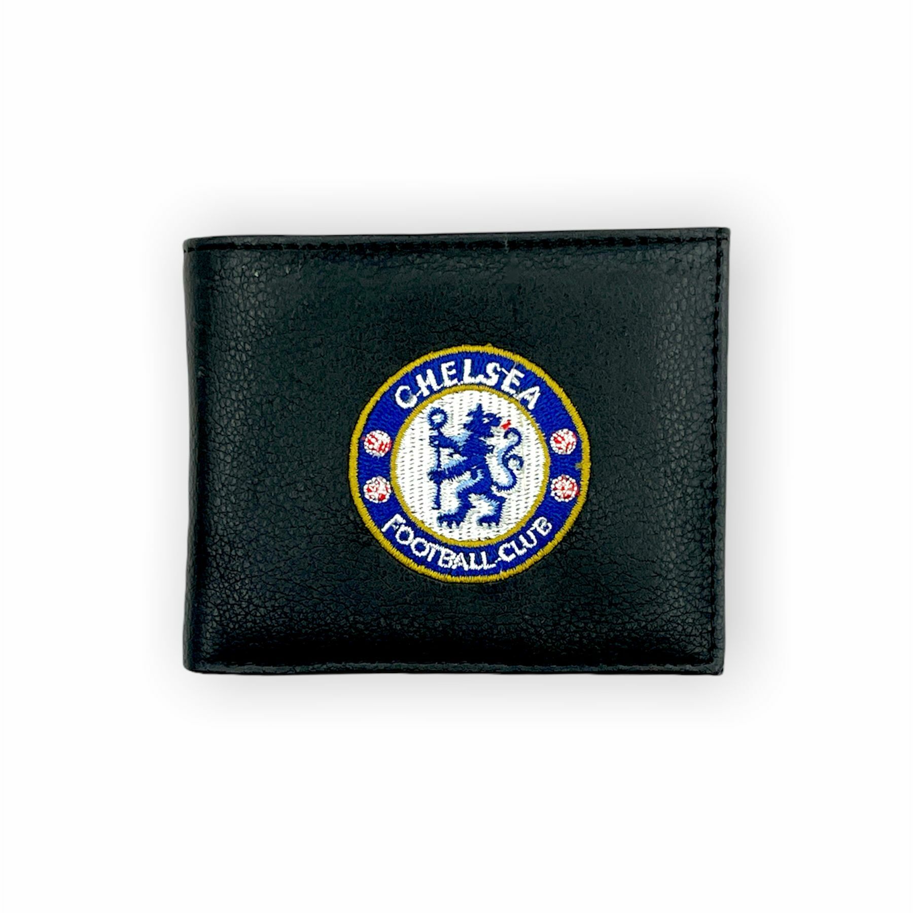 車路士黑色繡花會徽銀包