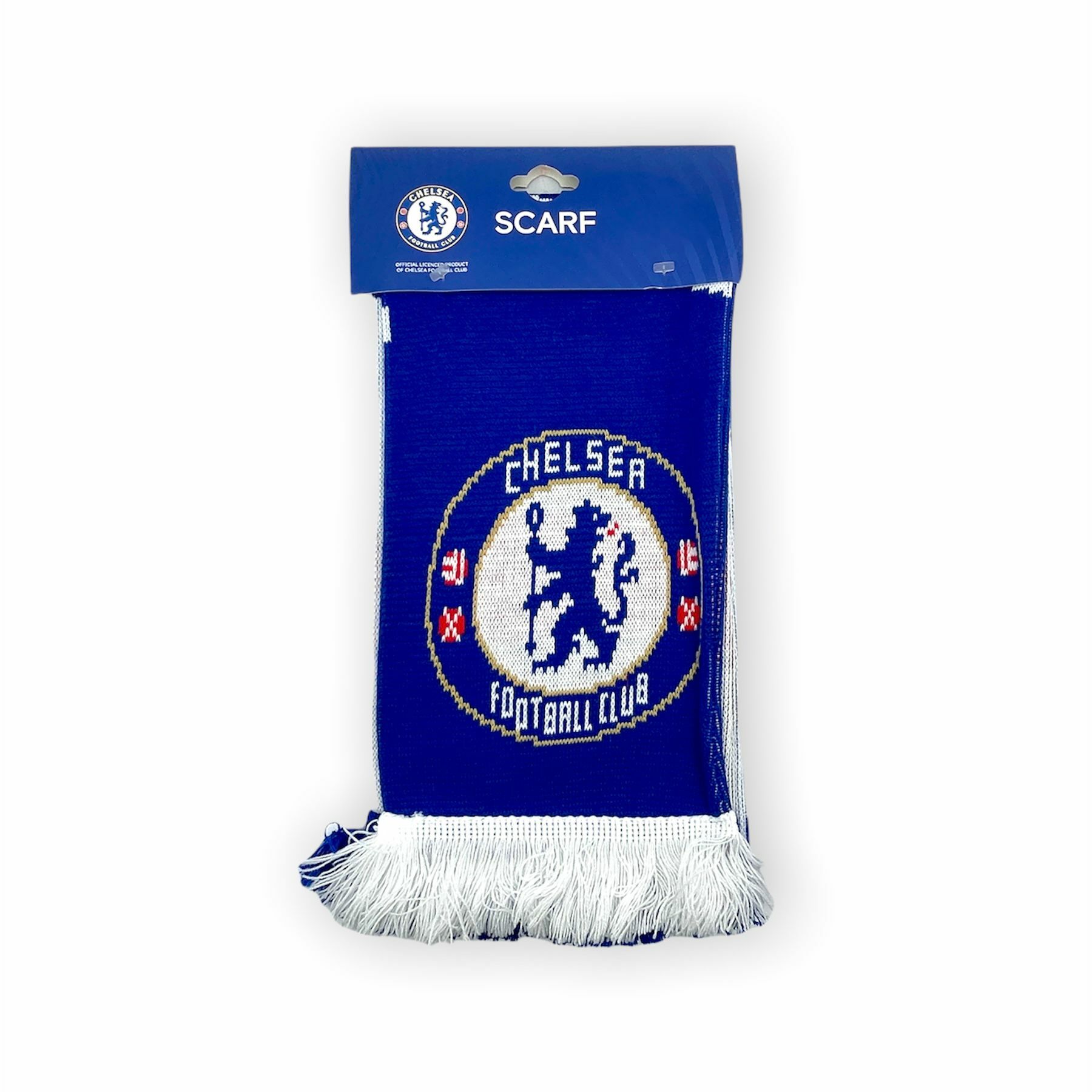 車路士藍白雙色會徽頸巾