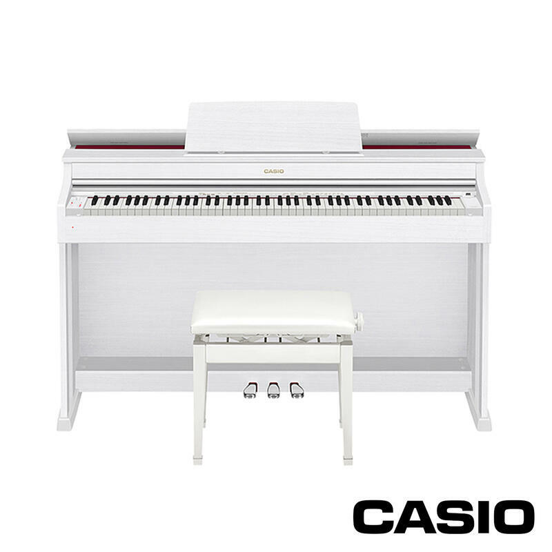 特價出清 CASIO AP-470 88鍵滑蓋式數位鋼琴 電鋼琴 白色 附升降琴椅