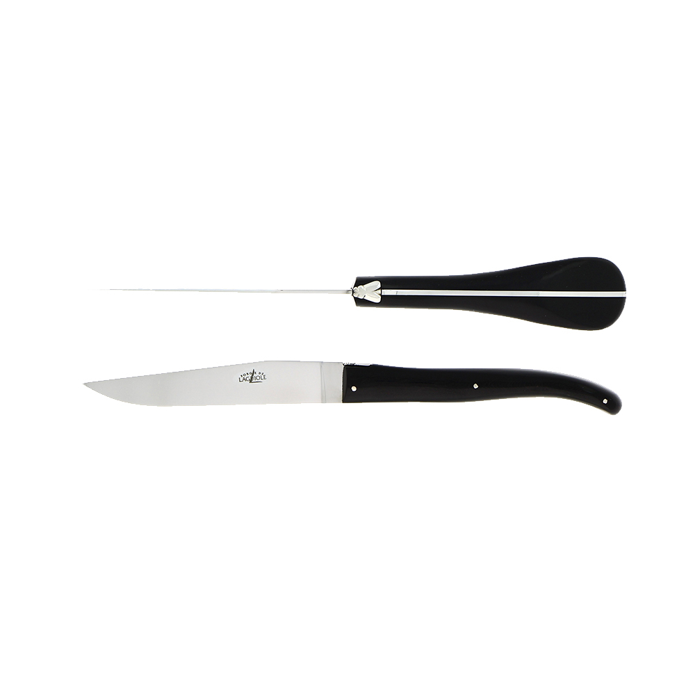 Laguiole 5392S077 9 Laguiole Black Sharpened Steak Knife w