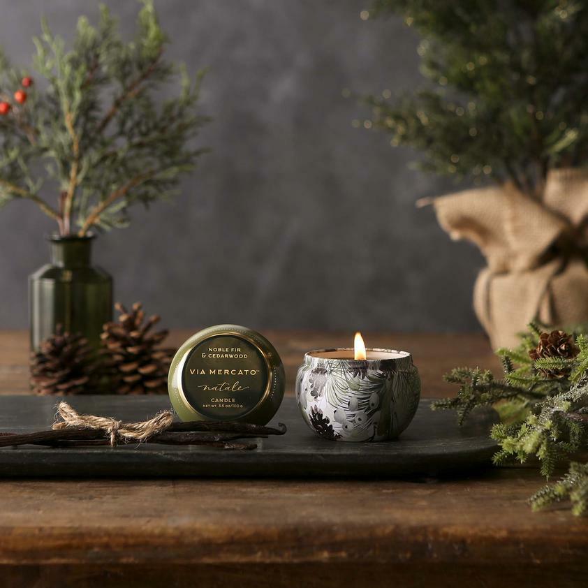 【VIA MERCATO】Natale Candle - Noble Fir & Cedarwood