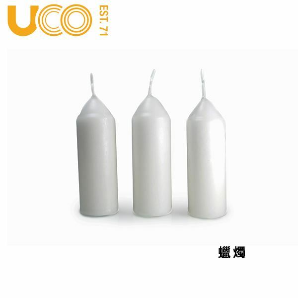 美國 UCO 原味石蠟蠟燭 3入裝 原味 營燈專用蠟燭 可燃燒9小時 伸縮燭台燈蠟燭 UCO蠟燭營燈