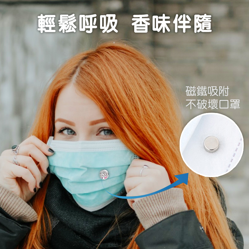 口罩  清新香薰磁扣｜還你清新空氣，去除異味、順暢呼吸~