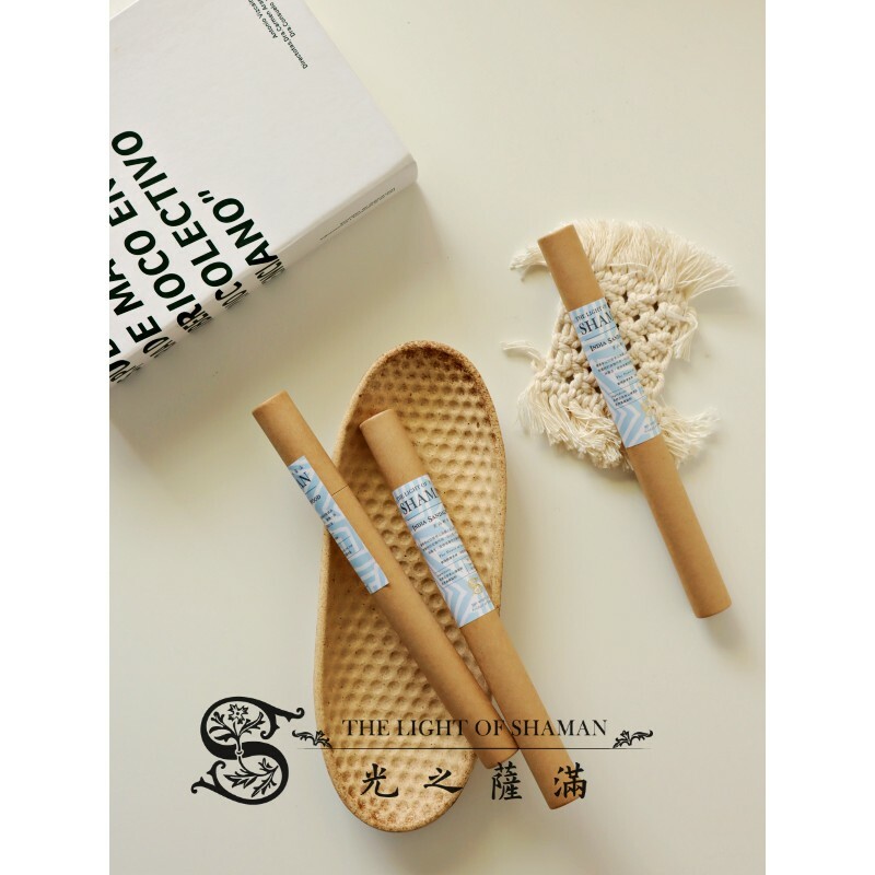 檀香自製正宗天然老山檀香臥香7吋 大小盒－光之薩滿