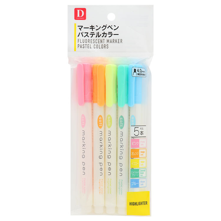 螢光筆/5入
