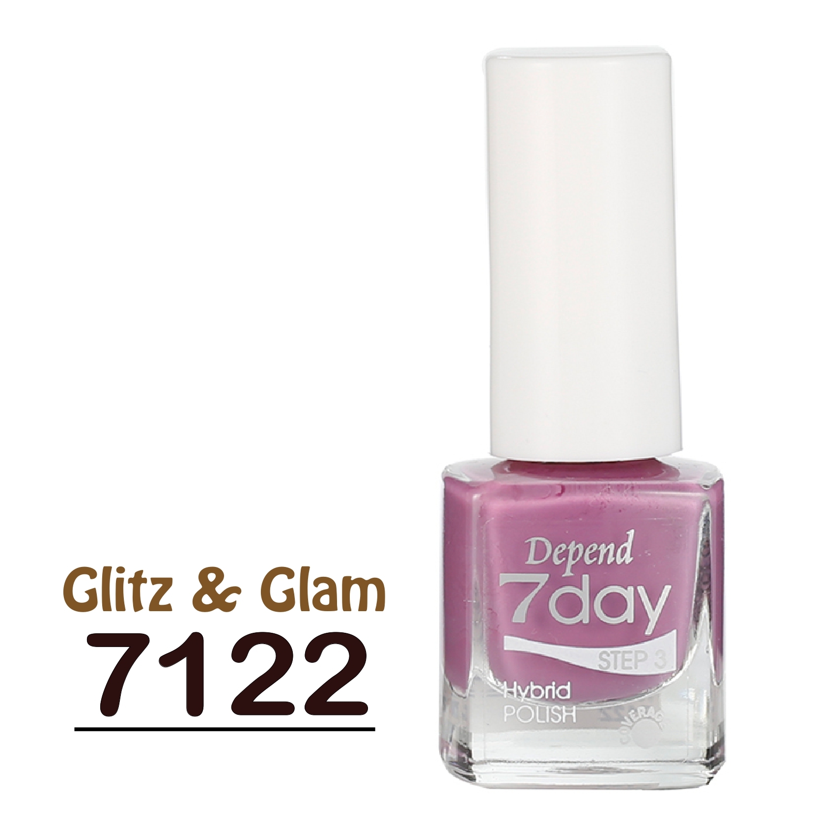 7day 仿GEL甲快乾甲油 7122 濃郁香芋紫 (不透明)