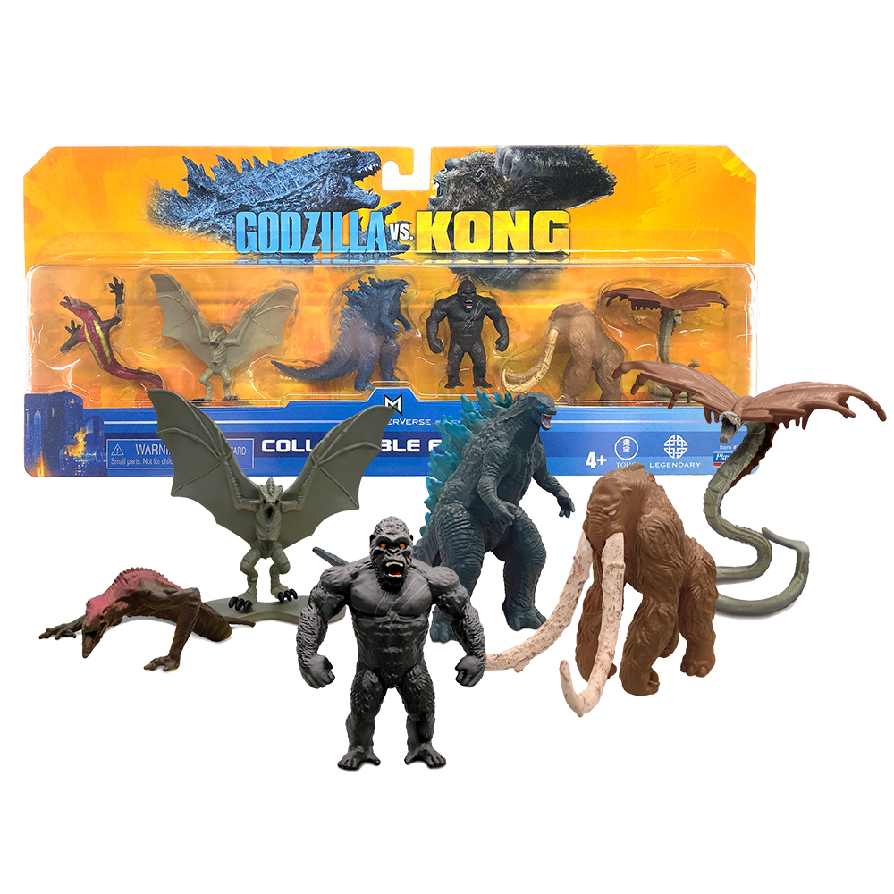 哥吉拉對金剛: 迷你公仔6入組