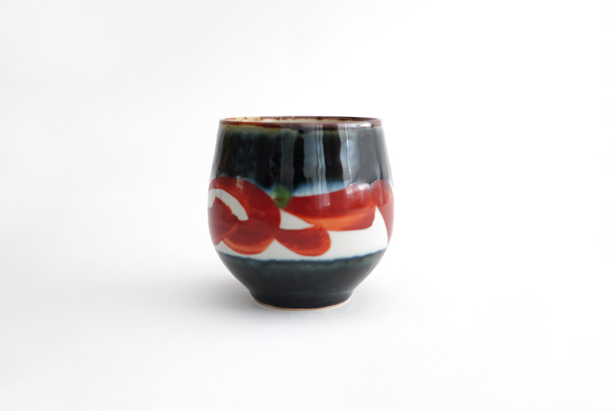 KIHARA-吳須染 杯 吳須巻赤花