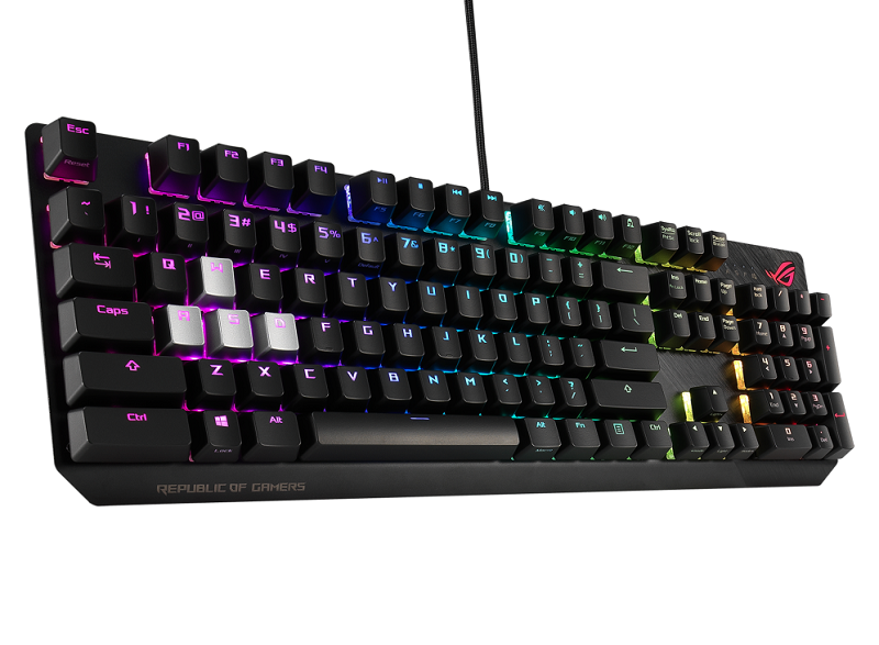 米特3C數位–ASUS 華碩 ROG STRIX SCOPE NX青軸90MP0188/紅軸90MP0186/茶軸90MP0187 光學機械鍵盤