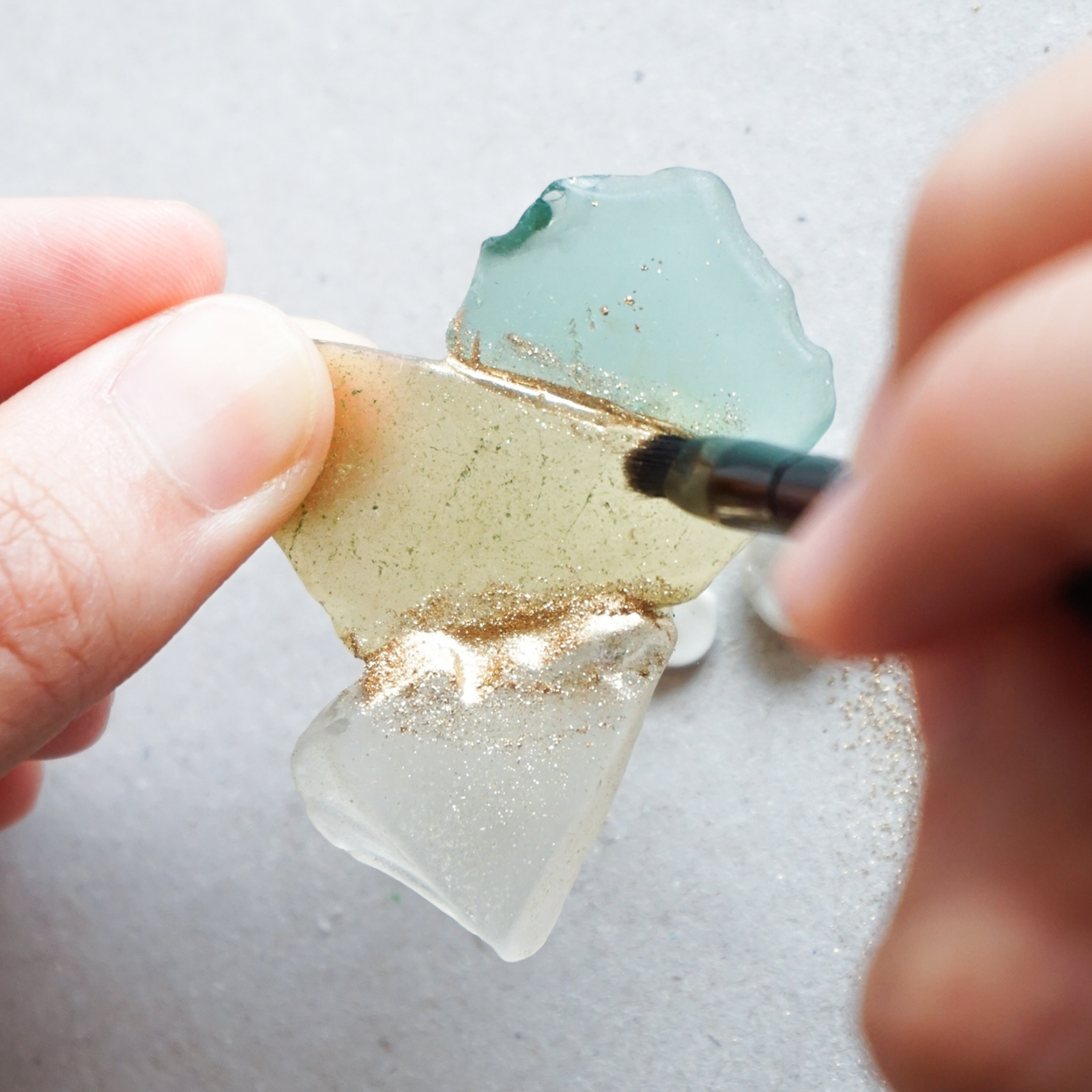 簡易金繼耳環手作包