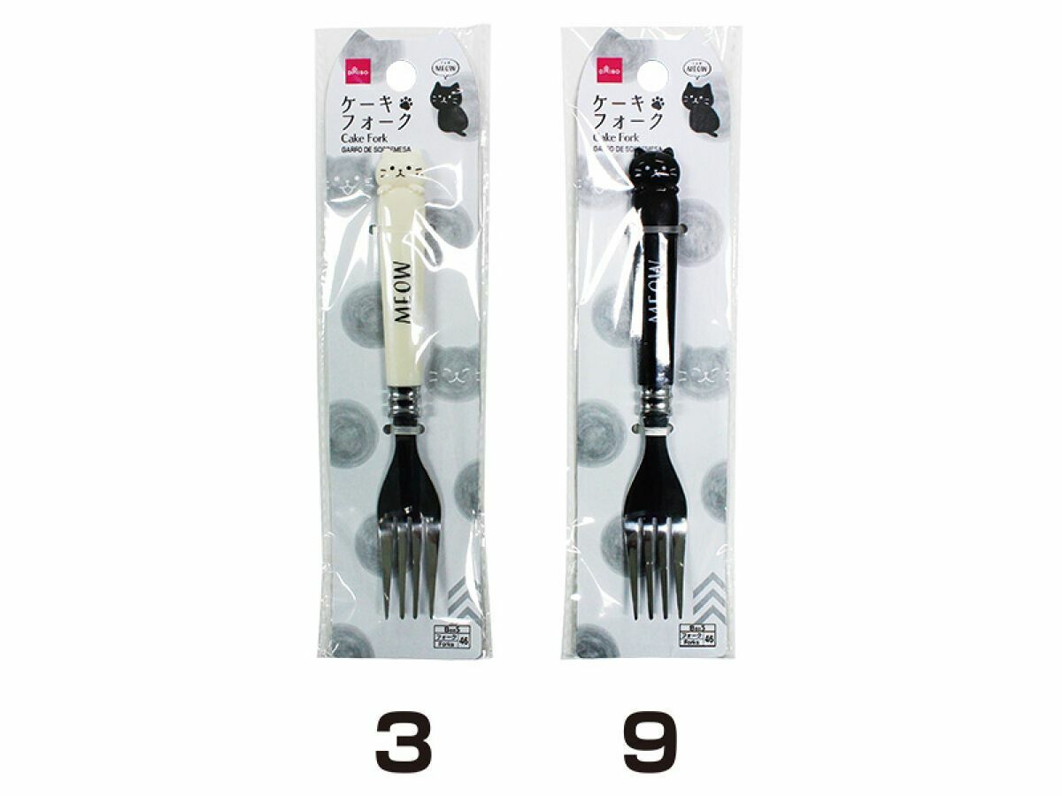MEOW蛋糕叉貓咪