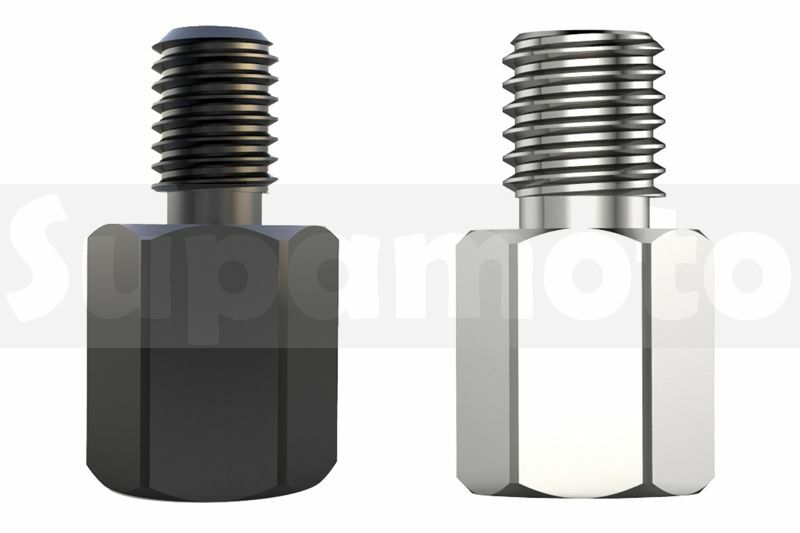 -Supamoto- 白鐵 轉接 螺絲 後照鏡 後視鏡 8mm 10mm 反牙 正牙 增高 加高 內牙 不鏽鋼
