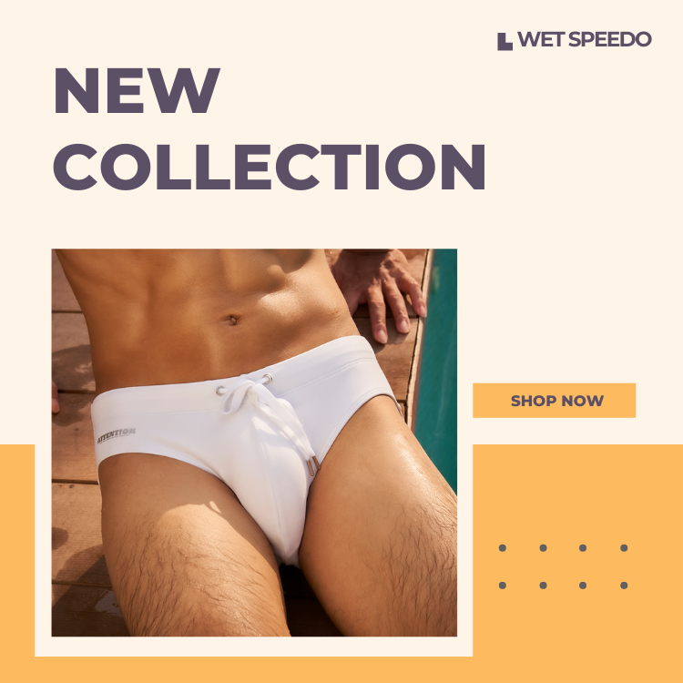 Attention Wear | Wet Speedo 溼控系列三角泳褲 - Black Mesh 黑色網眼 Intimate Wear | 喜穴