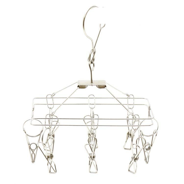 不鏽鋼長形曬衣盤/8夾